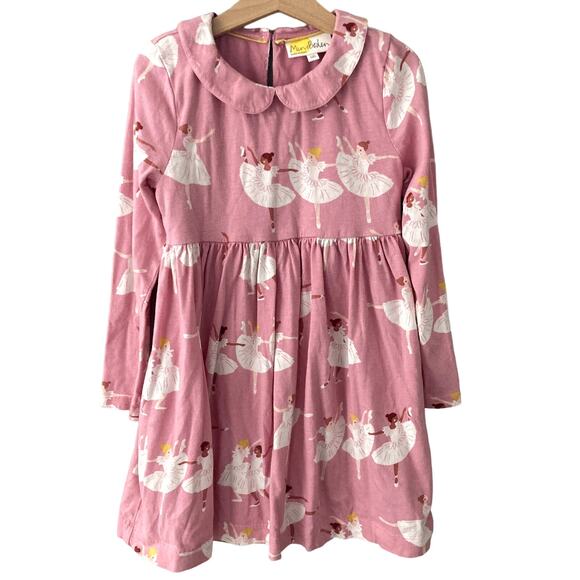 Mini Boden Ballerina Jersey Collar Printed Dress - Formica Pink - 7-8Y - Picture 1 of 8